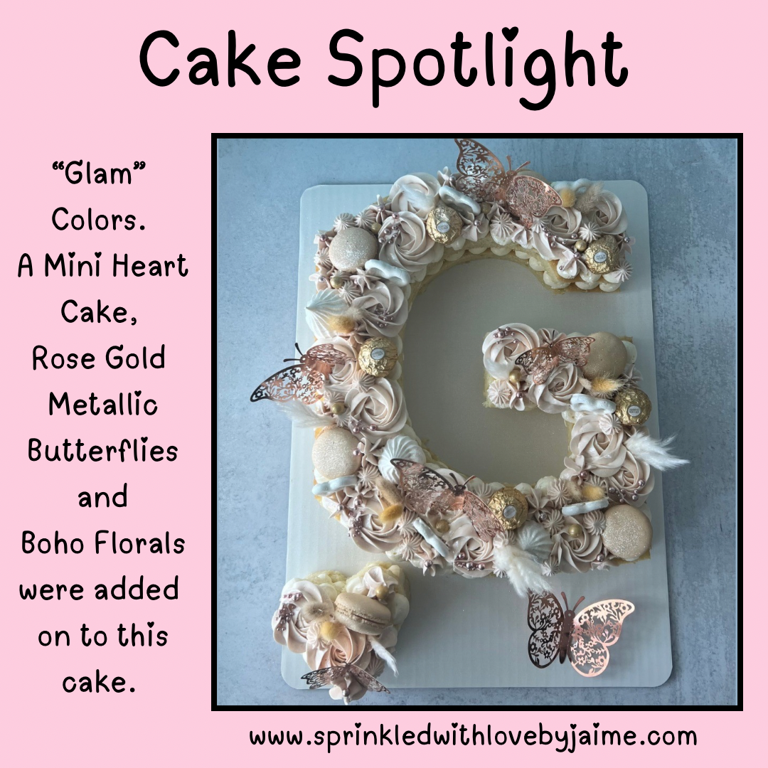 Monogram Cakes | Sprinkled with Love by Jaime