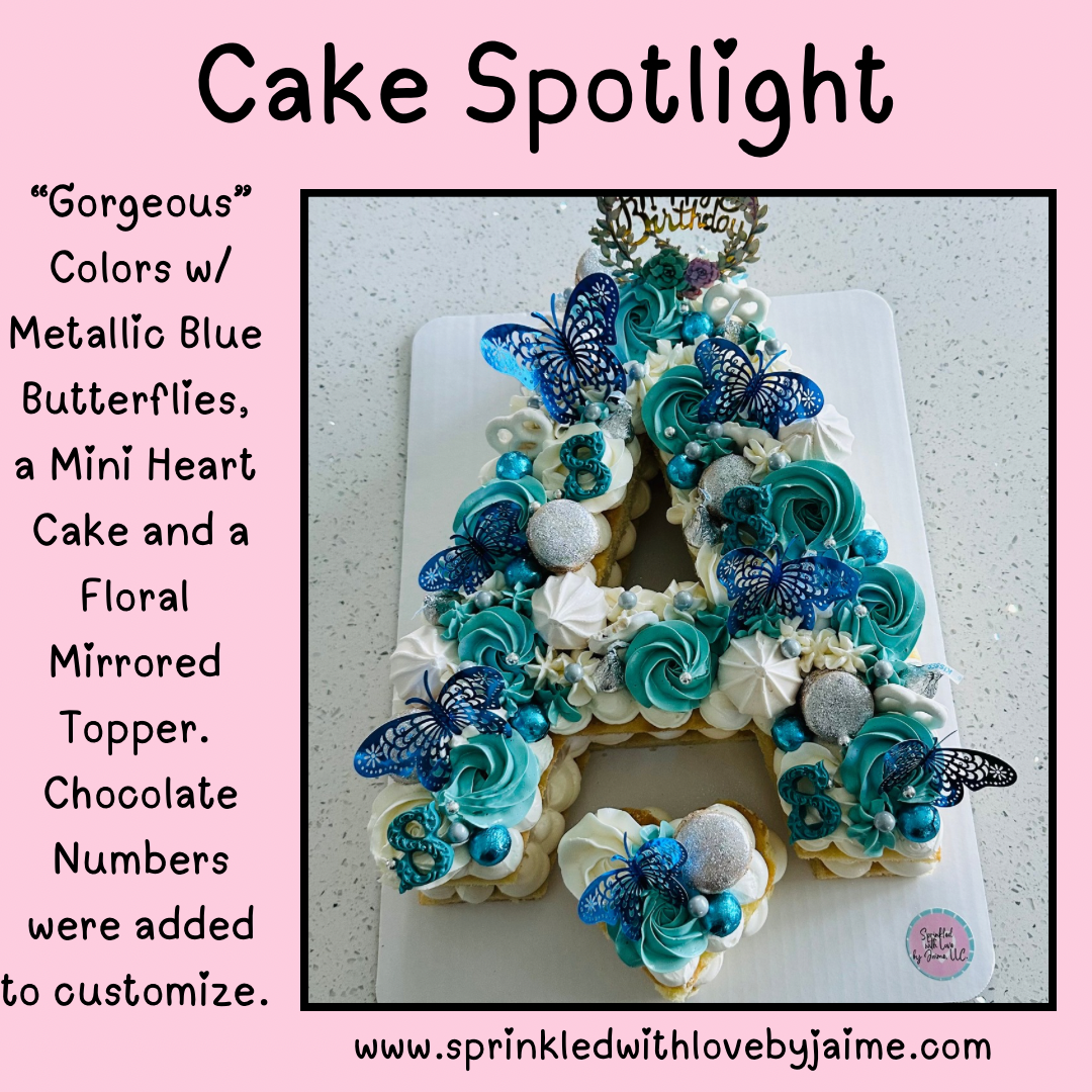 Monogram Cakes | Sprinkled with Love by Jaime