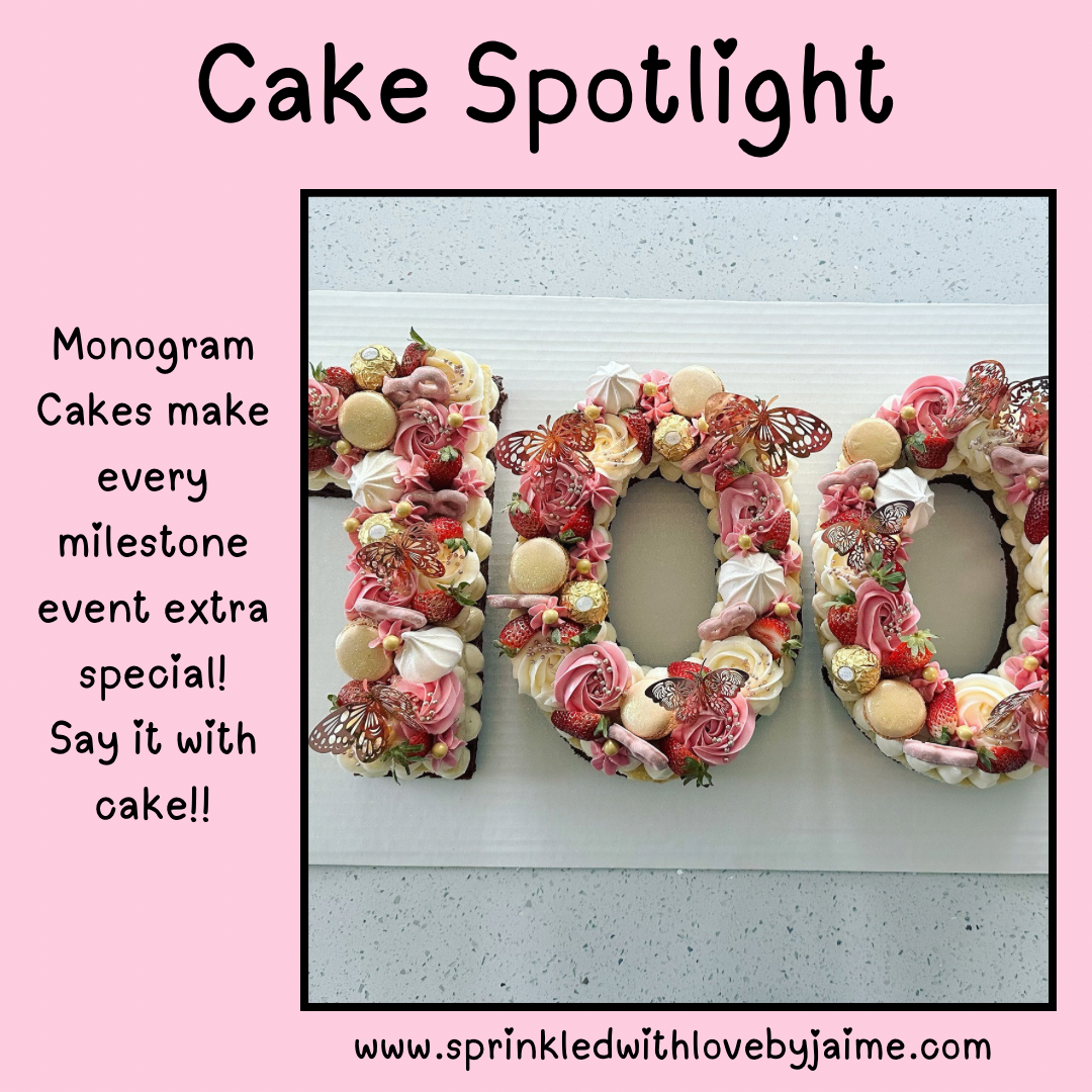 Monogram Cakes | Sprinkled with Love by Jaime