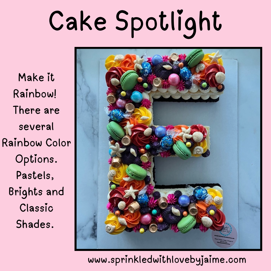 Monogram Cakes | Sprinkled with Love by Jaime