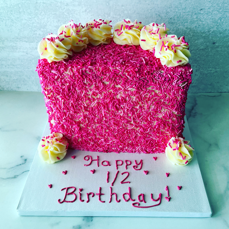 50 Birthday Cake Ideas to Mark Another Year of Joy : Half Birthday Cake